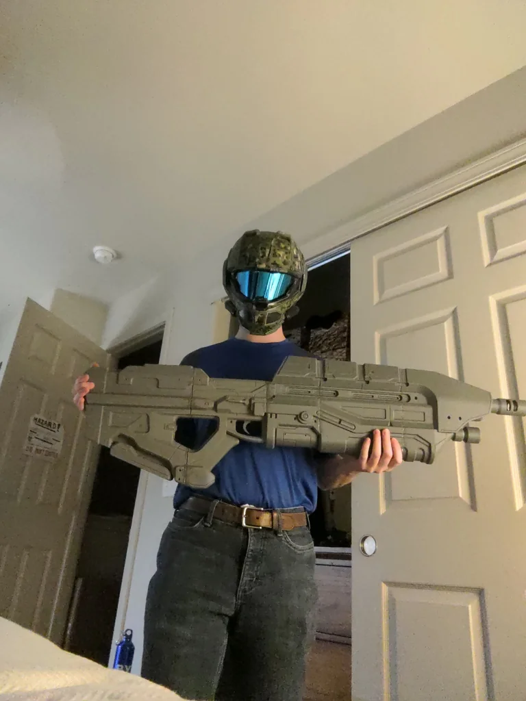 Модель винтовки Halo MA37C с квадратными штифтами