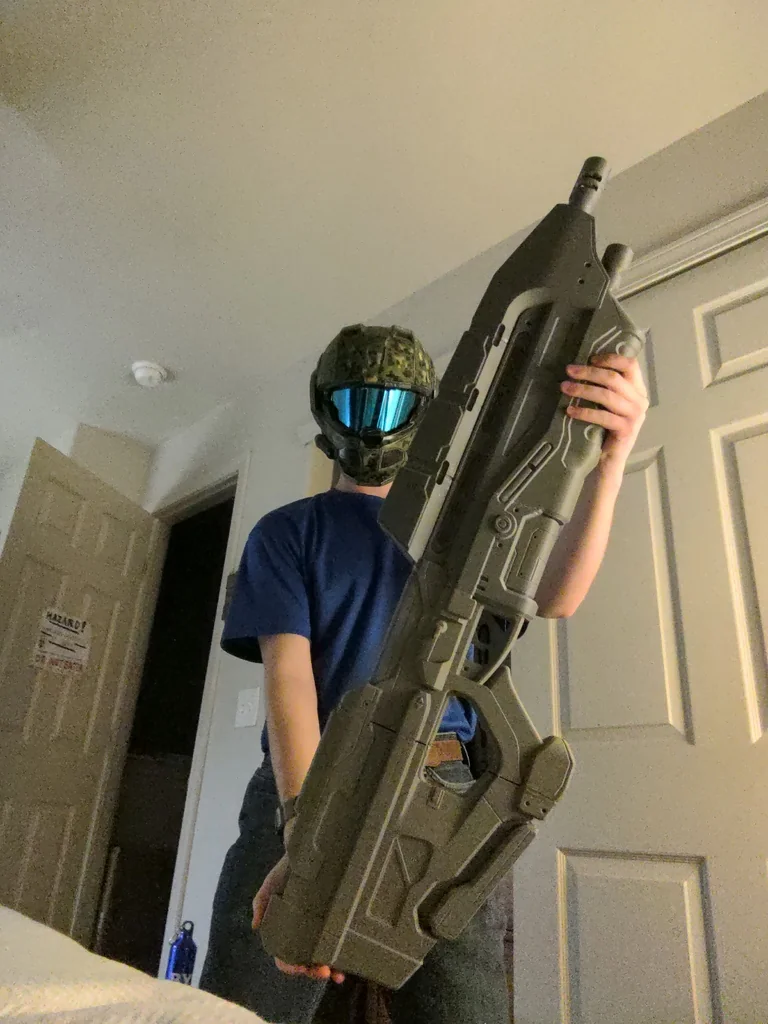 Модель винтовки Halo MA37C с квадратными штифтами