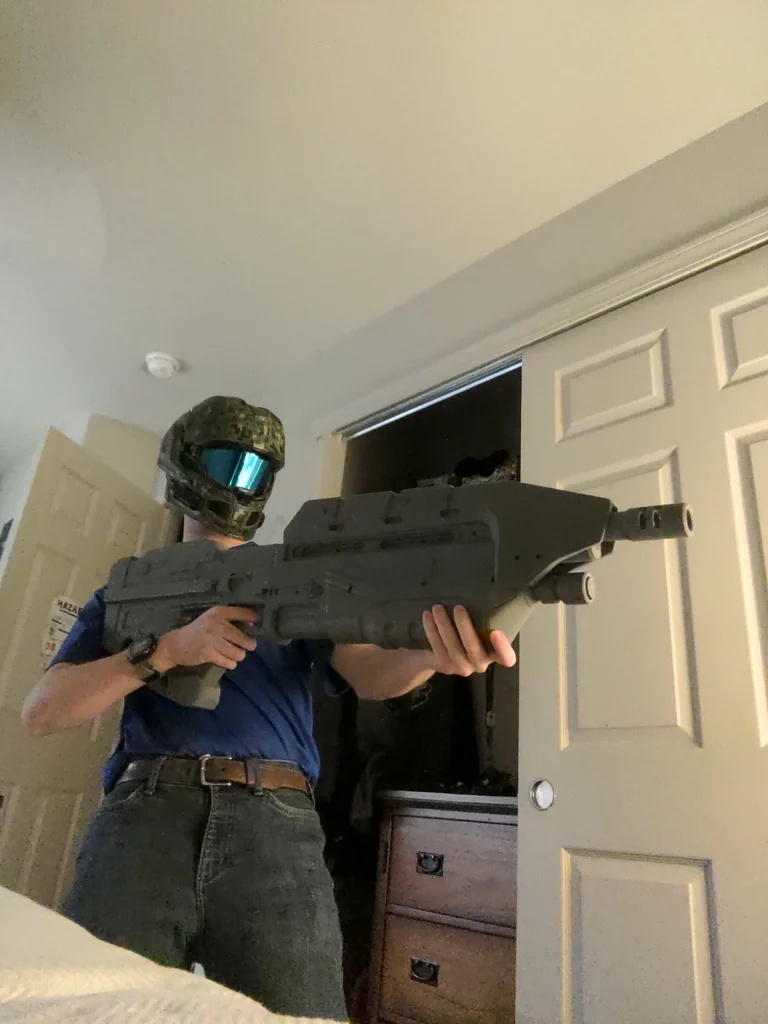 Модель винтовки Halo MA37C с квадратными штифтами