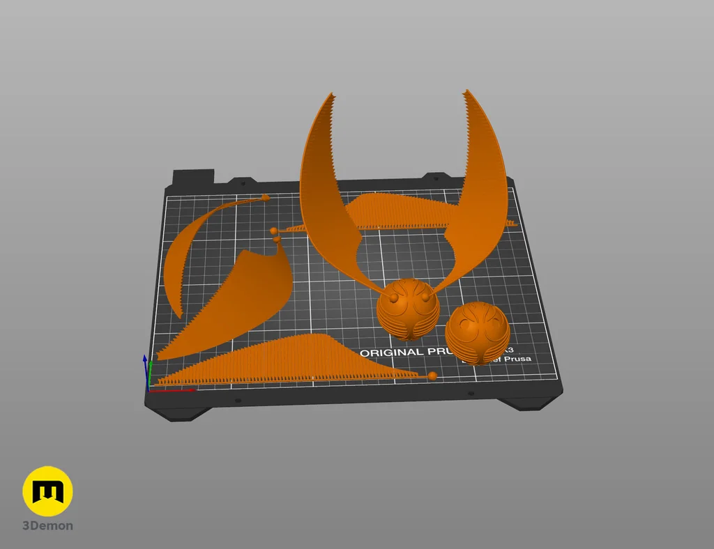 Золотой снитч - 3D модель из Гарри Поттера