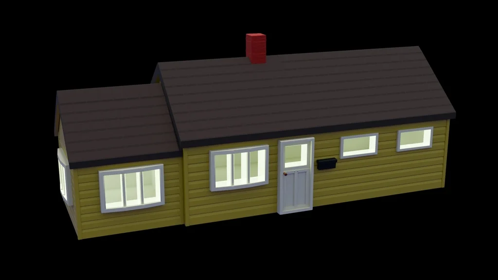 3D модель Snap Together House Model for 3D Printing - фото 2