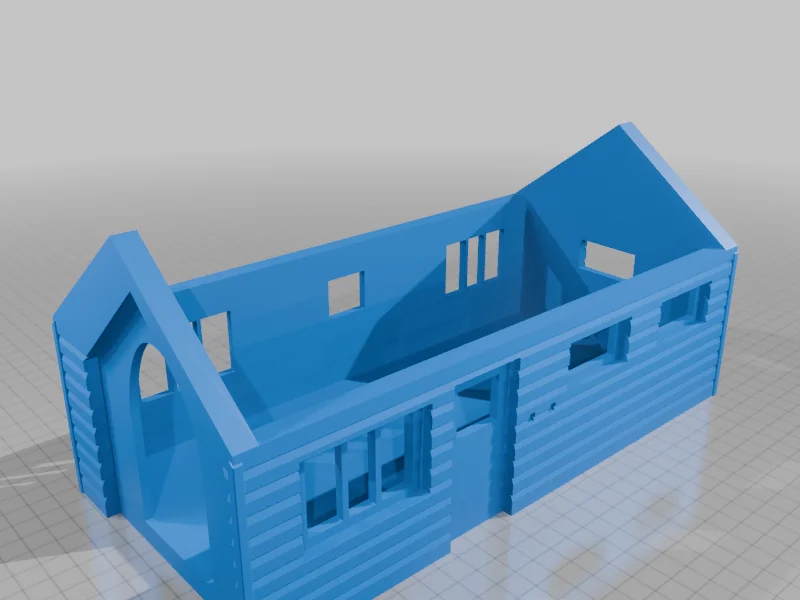 3D модель Snap Together House Model for 3D Printing - фото 37