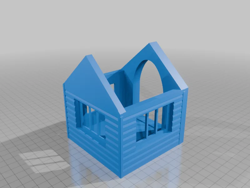 3D модель Snap Together House Model for 3D Printing - фото 38