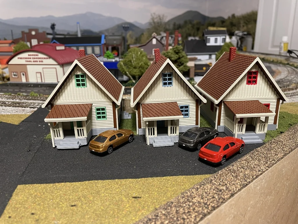 3D модель Модель будинків компанії в масштабі HO - фото 2