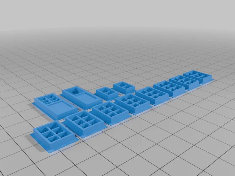 3D модель Модель будинків компанії в масштабі HO - фото 20