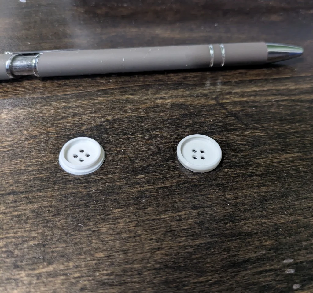 Кнопка сшиваемая с защелкой