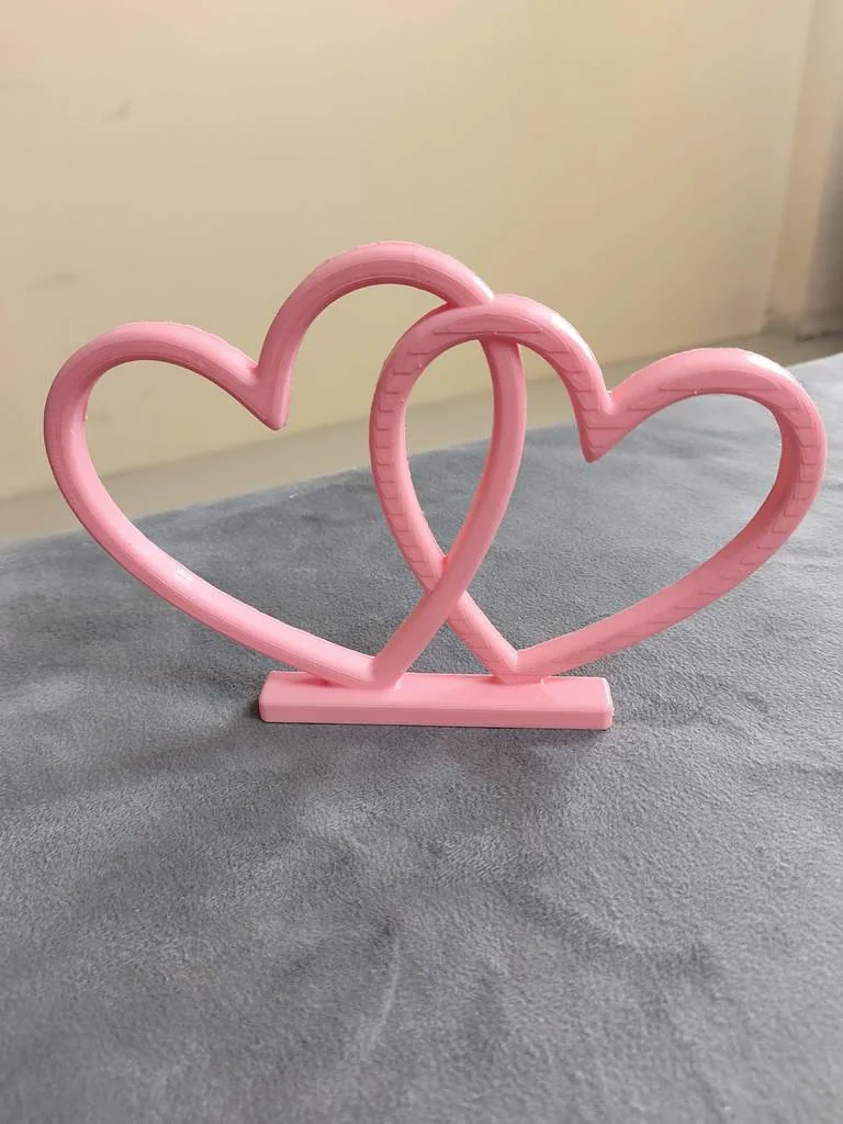 3D модель Couple Interlocking Heart Desk Decor - фото 5