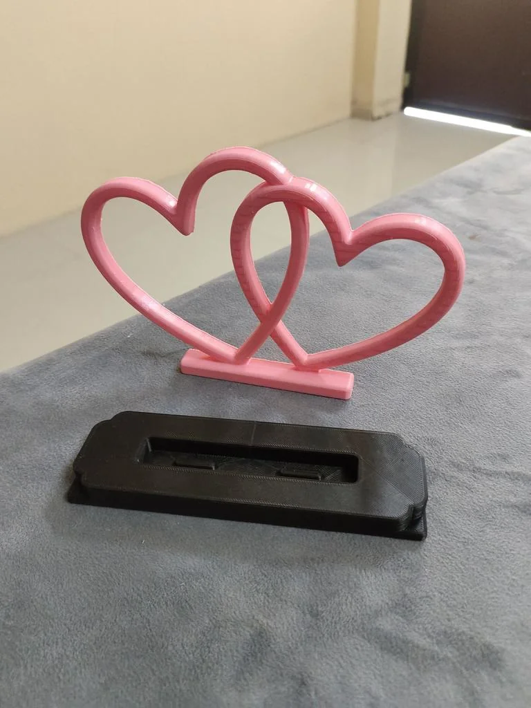 3D модель Couple Interlocking Heart Desk Decor - фото 8