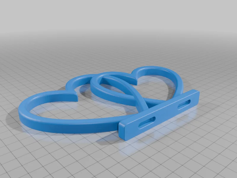 3D модель Couple Interlocking Heart Desk Decor - фото 13