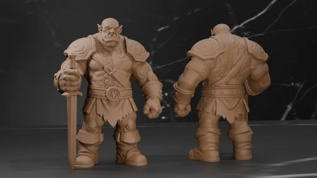 Орк-воин: Миниатюра для фэнтези