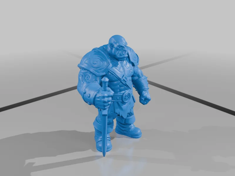 Орк-воин: Миниатюра для фэнтези