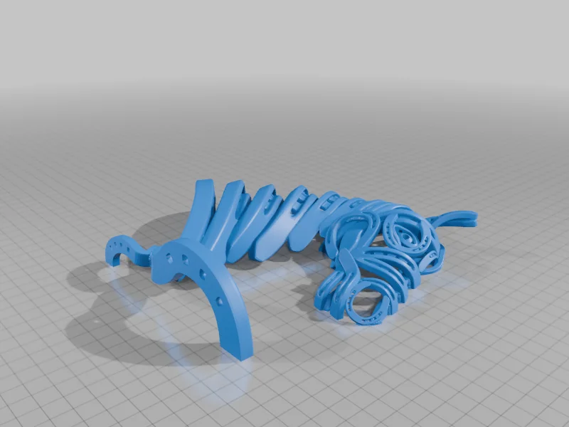 Скульптура головы лошади из подков