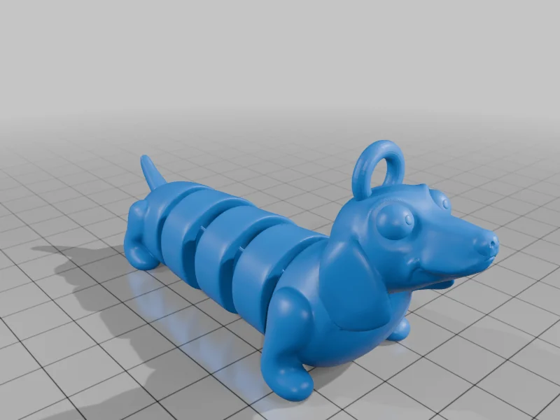 Ключница с артикулированным таксой