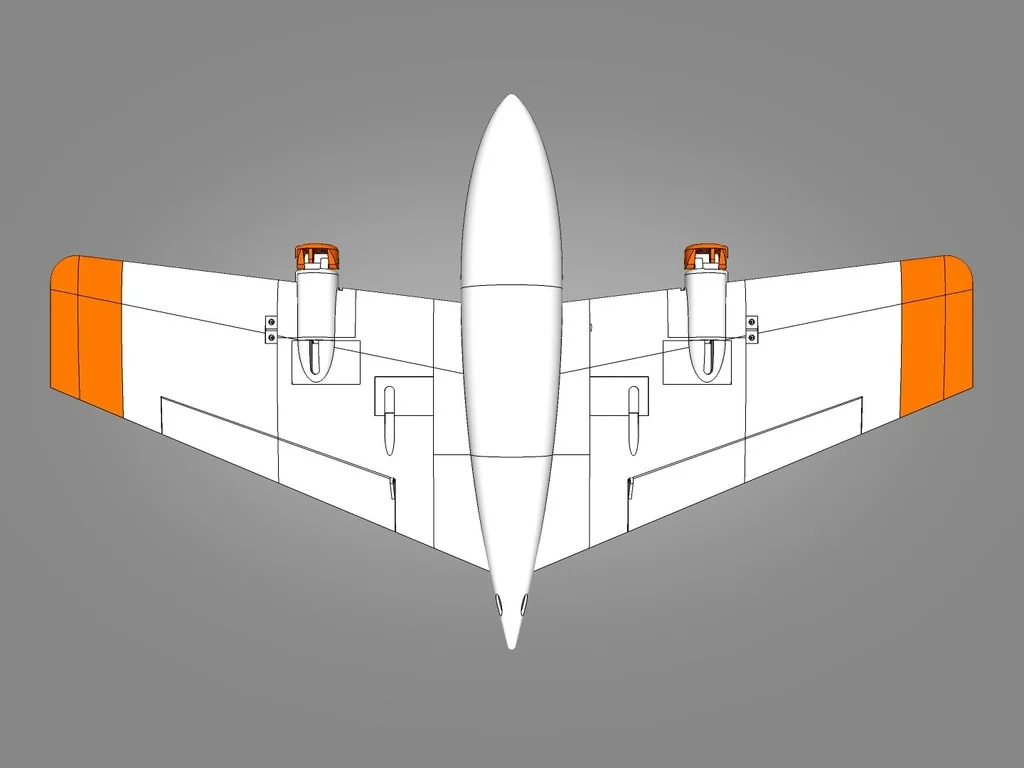 3D модель VTOL Літальний апарат з вектором тяги - фото 4