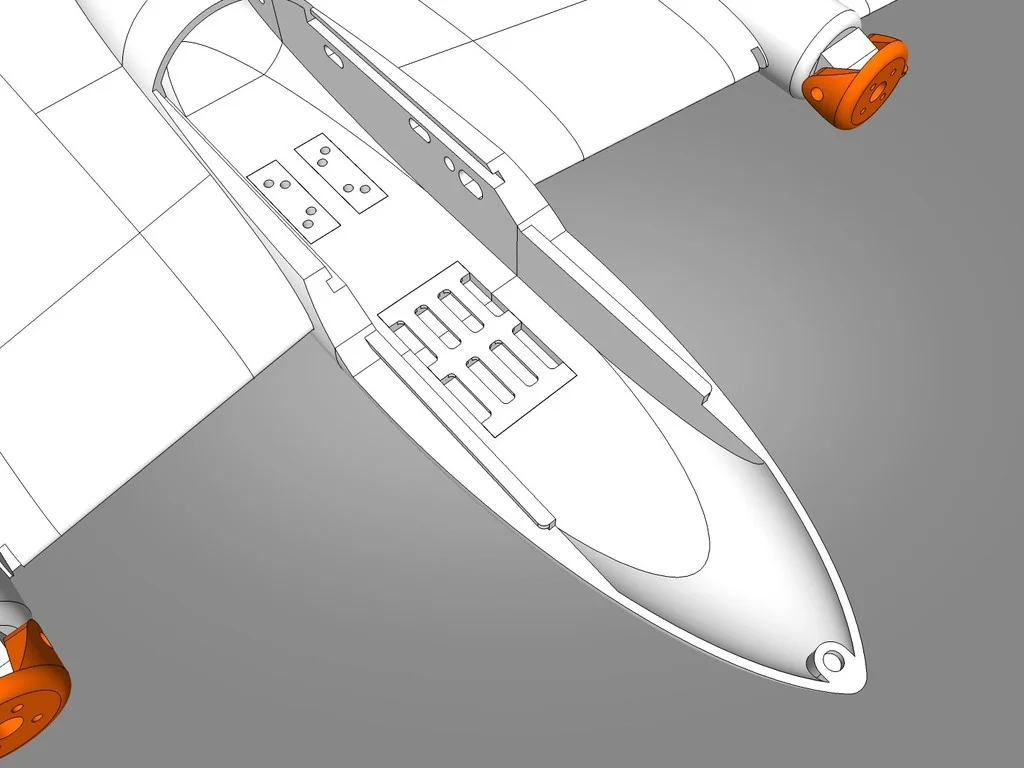 3D модель VTOL Літальний апарат з вектором тяги - фото 7