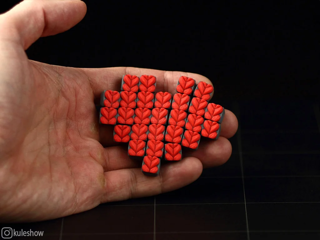 3D модель Knitted Flexible Pixel Heart - фото 2