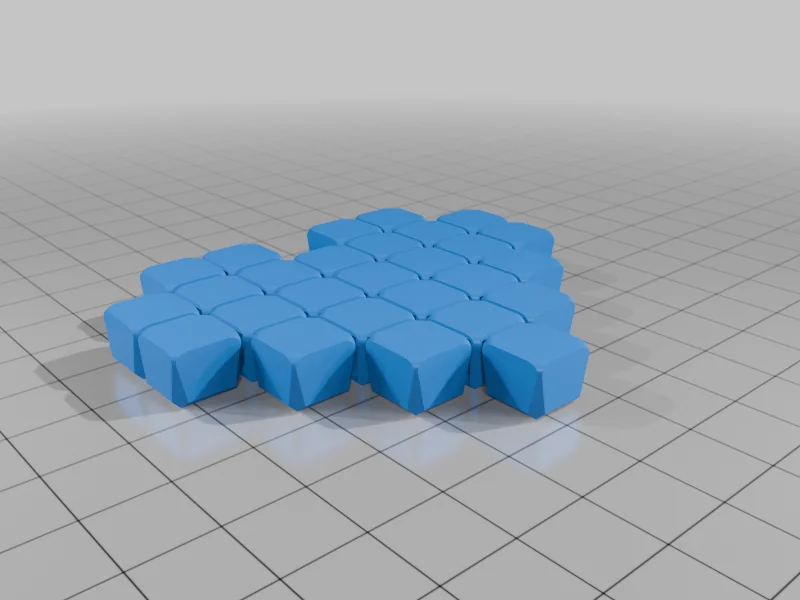 3D модель Knitted Flexible Pixel Heart - фото 4