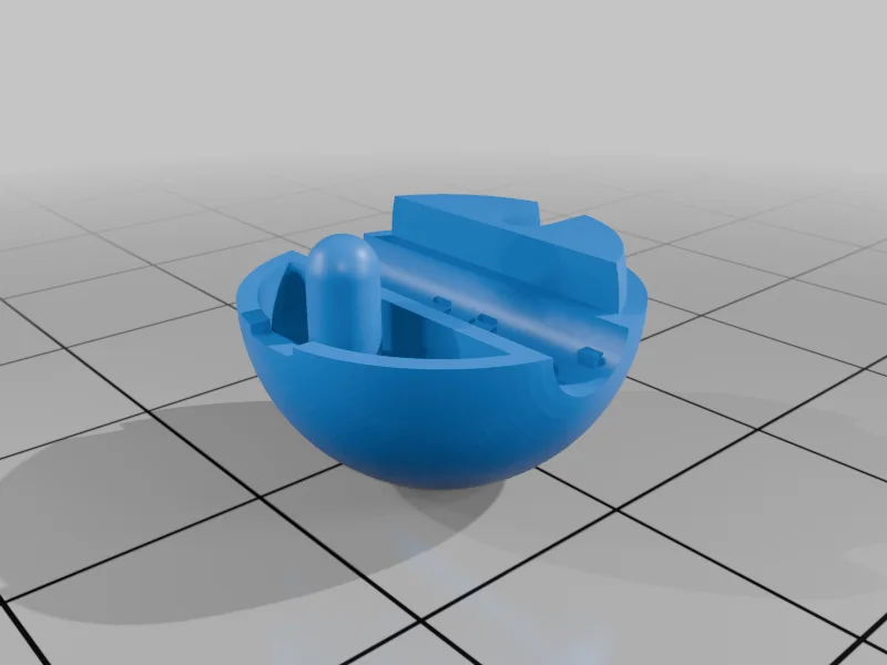 3D модель Desktop cable holders (one to six slots) with snap-on ball adapters - фото 14