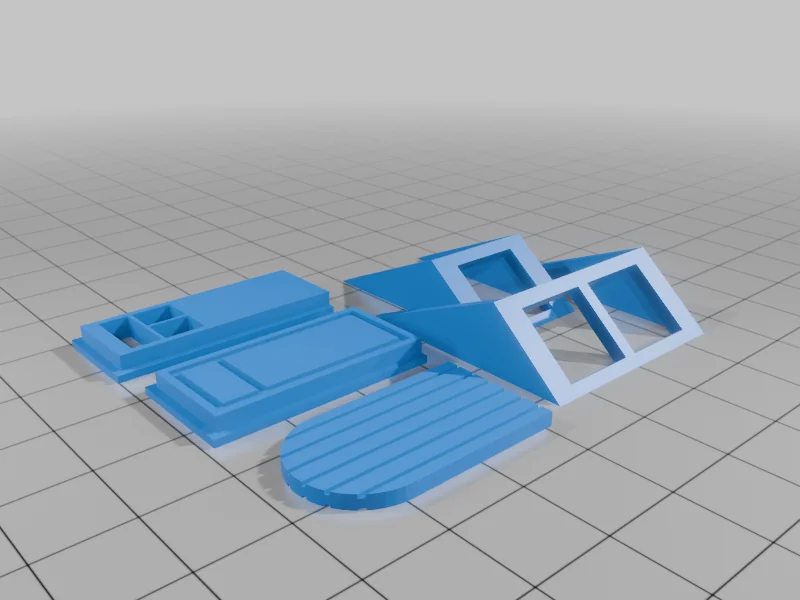 Комплект домов средневекового города H0