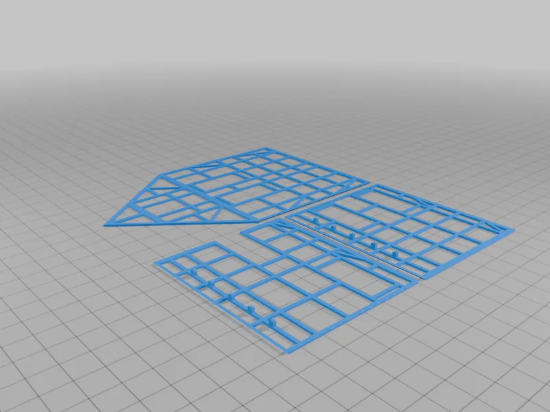 Комплект домов средневекового города H0