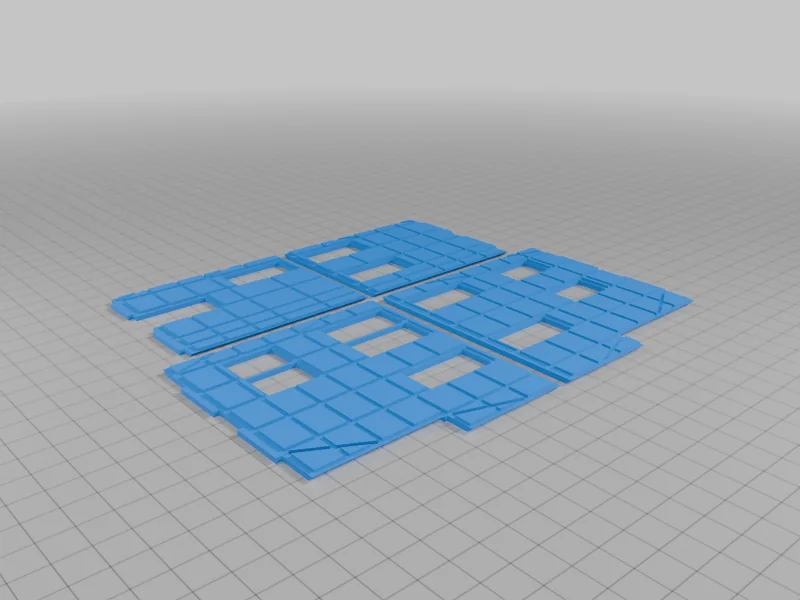 Комплект домов средневекового города H0