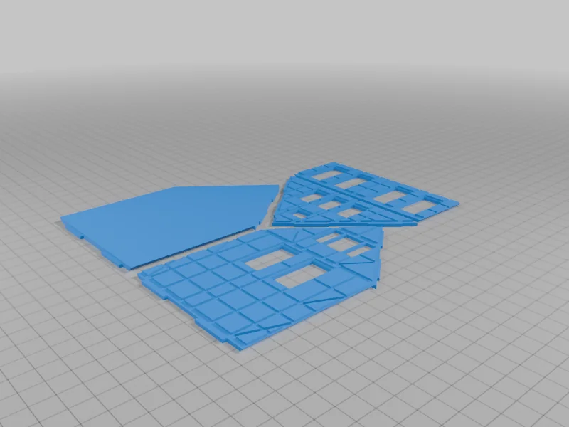 Комплект домов средневекового города H0