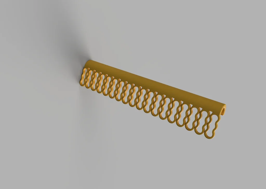 3D модель Компактна вішалка для сушки з 18 слотами - фото 2