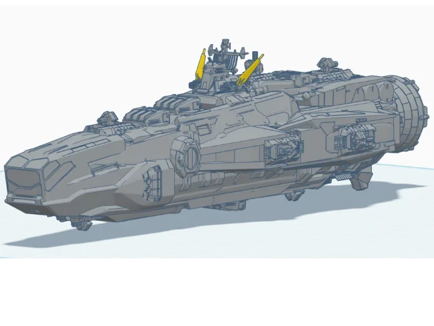 СSciFi Kitbash: Ракетный Крейсер