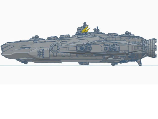 СSciFi Kitbash: Ракетный Крейсер