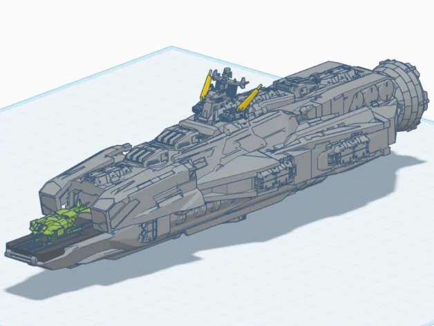 СSciFi Kitbash: Ракетный Крейсер