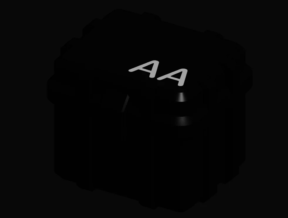 3D модель Коробка для 12 батарей AA - фото 4