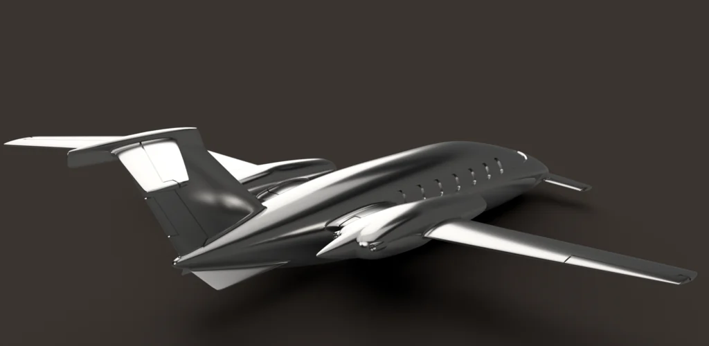 Модель Piaggio Avanti в масштабе 1:128