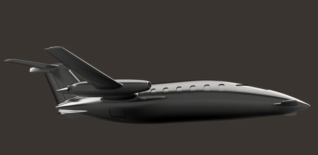 Модель Piaggio Avanti в масштабе 1:128