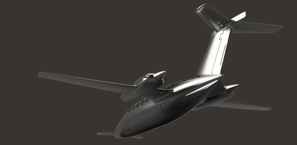 Модель Piaggio Avanti в масштабе 1:128