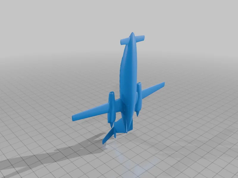 Модель Piaggio Avanti в масштабе 1:128