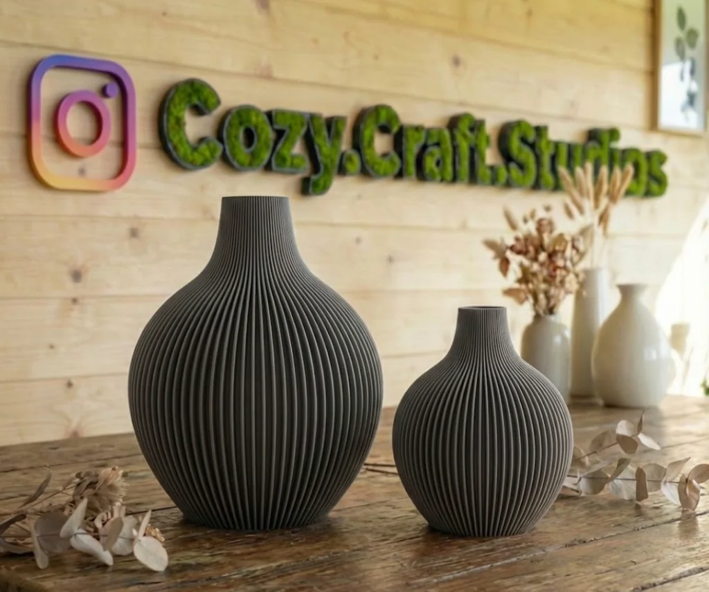 Ваза Ribbed Zen - Минималистичный декор в стиле японского сканди