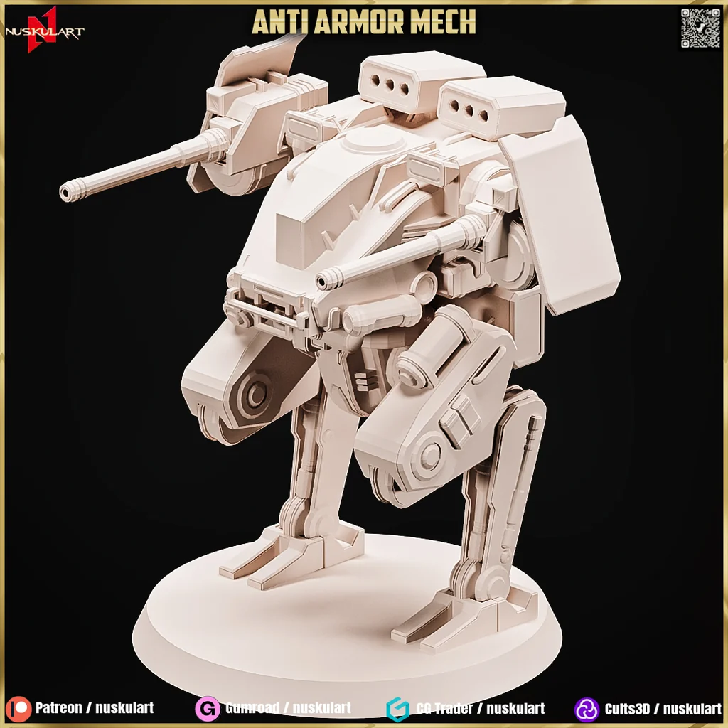 3D модель Модель: Анти-бронированный мех 1/48 - фото 2