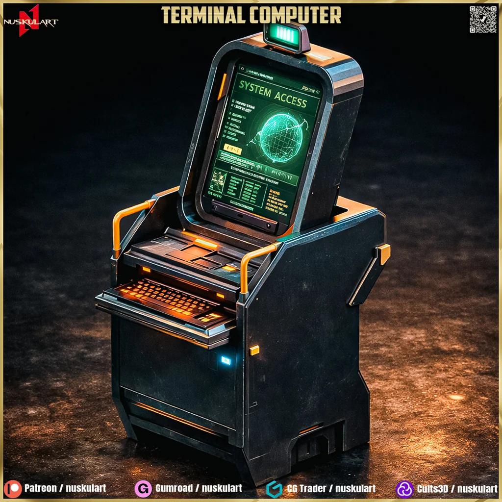 Терминал Компьютер НEO Футуристическая Коллекция 1/48