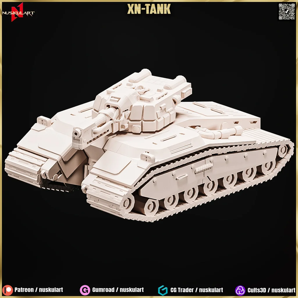 3D модель XN-Tank Неро: Футуристическая Коллекция 1/48 - фото 2