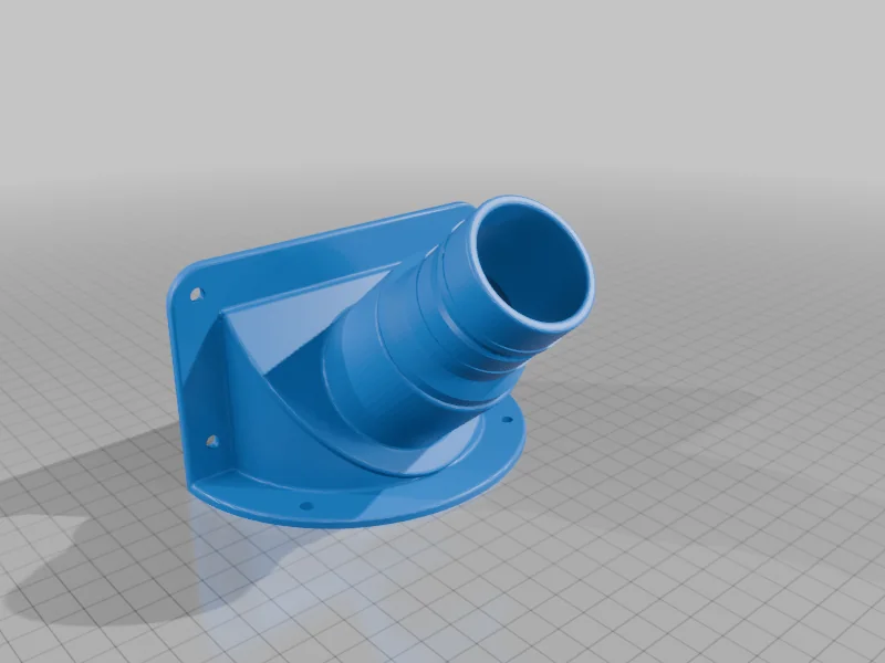 3D модель Пылеотвод для фрезера Dewalt Airlock - фото 1