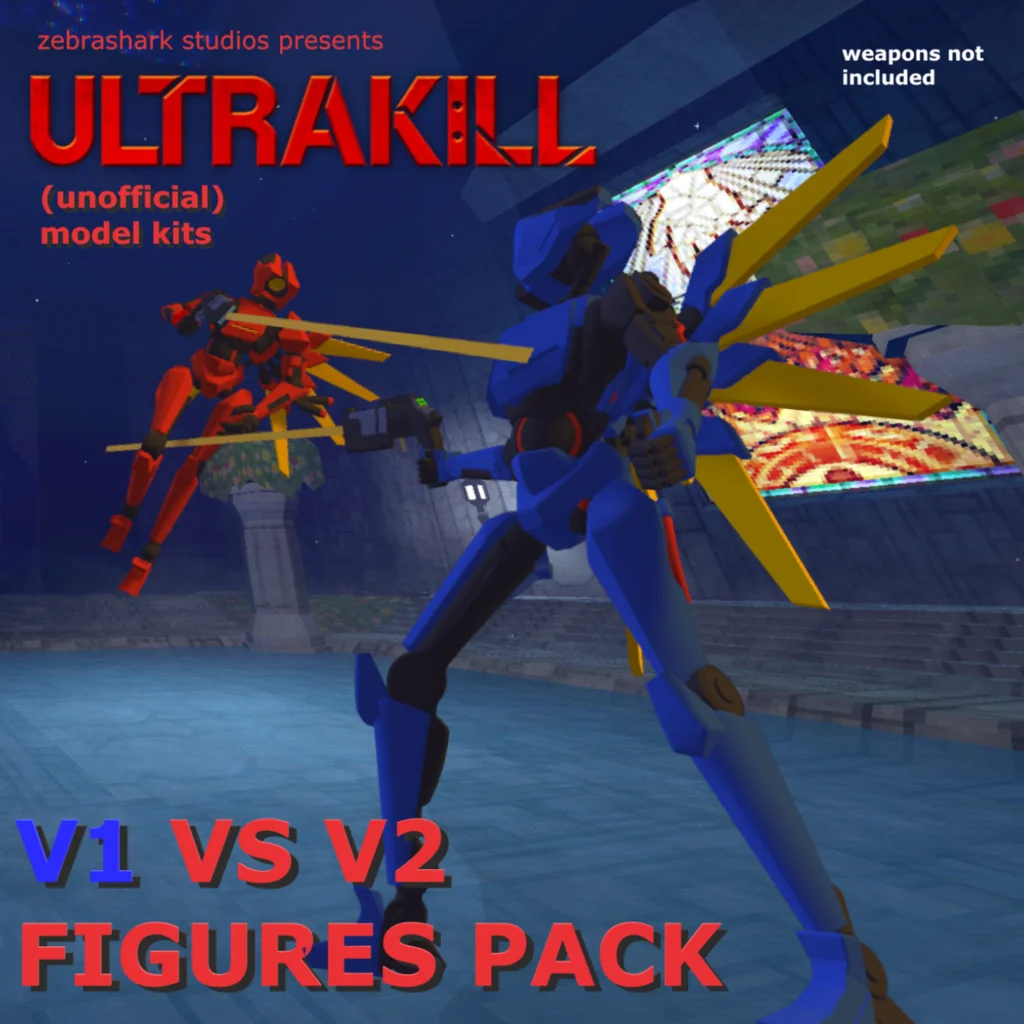 3D модель Сборная модель 1/12 ULTRAKILL V1 и V2 - фото 3