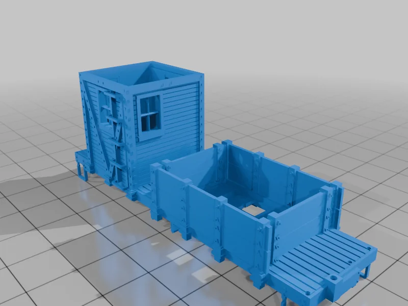 3D модель Модель 23' Shedcar (HOn30) - фото 3