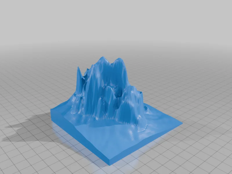 3D модель Модель Shiprock, Нью-Мексико - фото 6