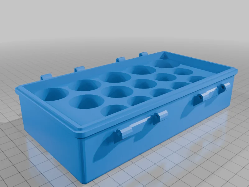 3D модель Кейс для напівглибоких головок з вставкою - фото 4