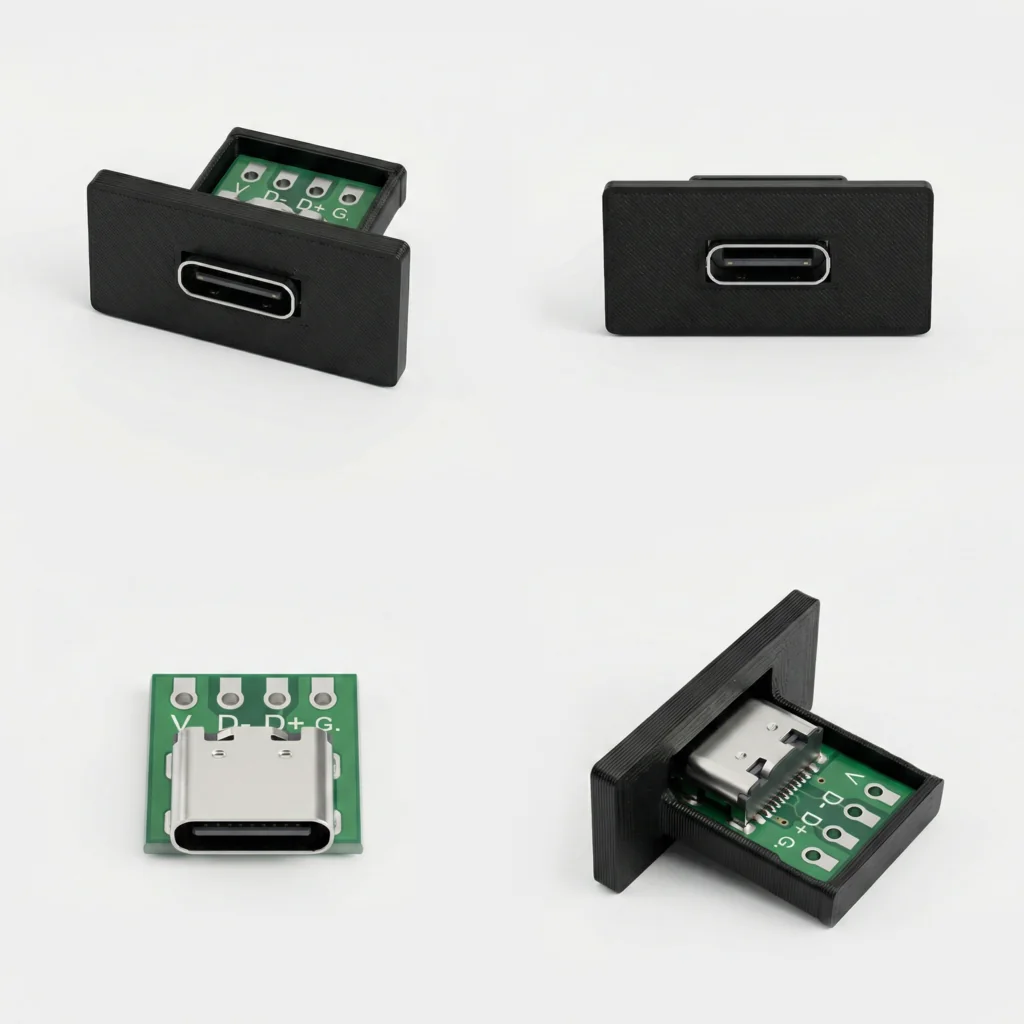 Крепление для USB Type-C Female Breakout Board