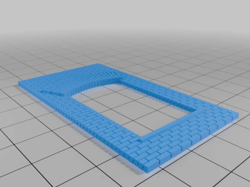 Модульные кирпичные секции 1:87 HO масштаб