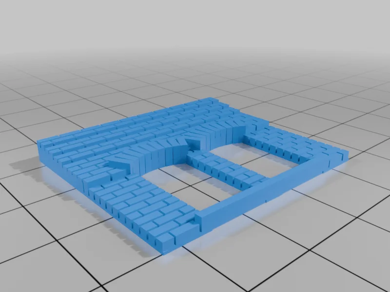 Модульные кирпичные секции 1:87 HO масштаб