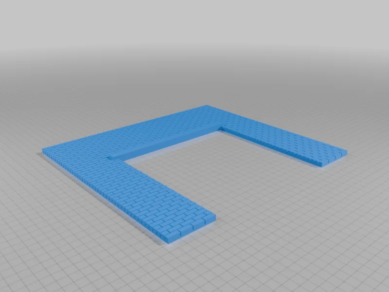 Модульные кирпичные секции 1:87 HO масштаб