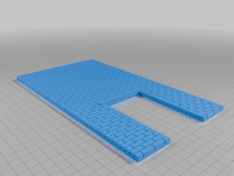 Модульные кирпичные секции 1:87 HO масштаб