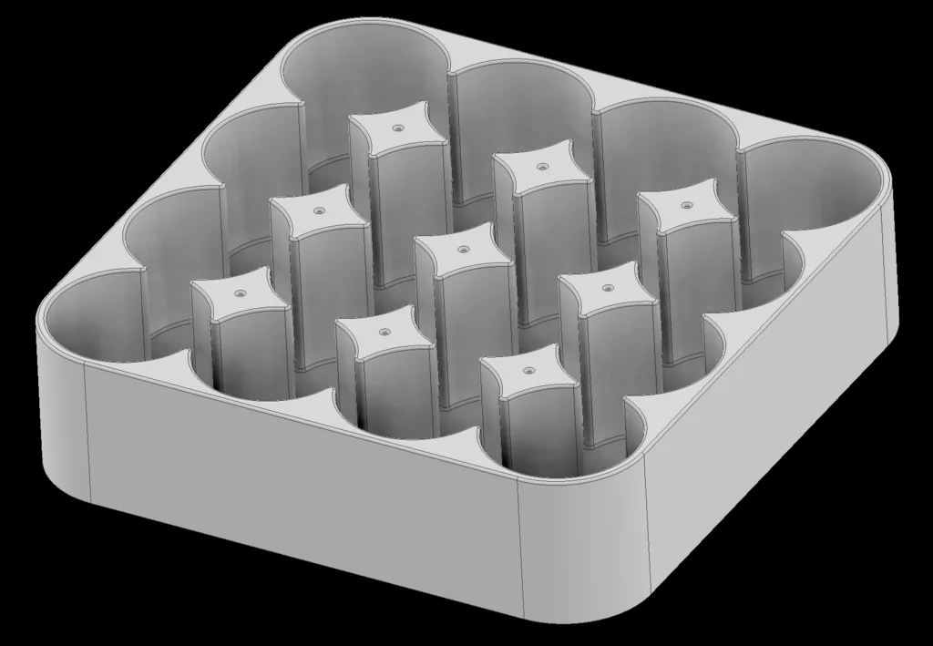 Держатель для 16 батареек AA